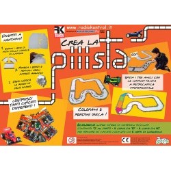 PISTA DI CARTONE DA 6 METRI DI SVILUPPO PER MINI AUTO TAMIYA, BIGLIE O TAPPI  - DOHPISTA