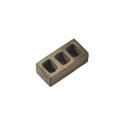 Mattone forato scuro in scala 1/10 (25 pezzi) - DOM1021