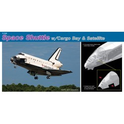 1/144 SPACE SHUTTLE w/CARGO BAY AND SATELLITE - DRA11004