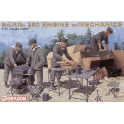 1/35 Sd.Kfz.250 ENGINE w/MECHANICS - DRA6112