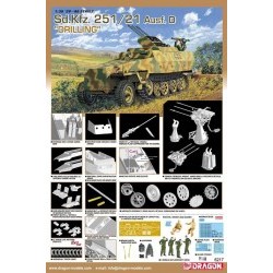 1/35 Sd.Kfz.251/21 Ausf.D Drilling  - DRA6217D