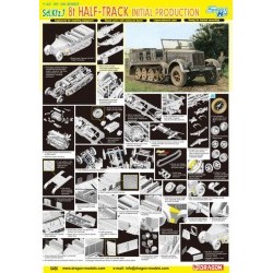 1/35 Sd.Kfz.7 8t Halftrack (Initial Production) - DRA6466D