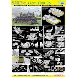 1/35 Sd.Kfz.7/2 3.7cm FlaK 36  - DRA6541D