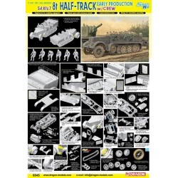 1/35 Sd.Kfz.7 8t Halftrack (Early Production) w/Crew - DRA6545D