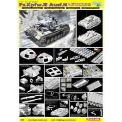 1/35 Pz.Kpfw.III Ausf.N w/Winterketten s.Pz.Abt.502 (Leningrad 1943) - DRA6606D