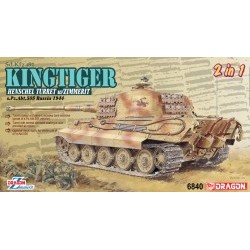 1/35 Sd.Kfz.182 Kingtiger Henschel Production w/Zimmerit s.Pz.Abt.505 Russia 1944 - DRA6840D