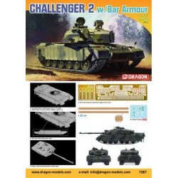 1/72 Challenger 2 w/Bar Armour  - DRA7287D
