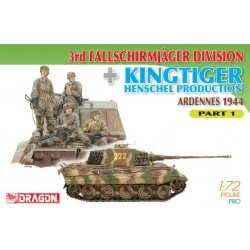 1/72 3rd Fallschirmjager Division + Kingtiger Henschel Production (Ardennes 1944) Part 1 - DRA7361
