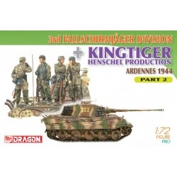 1/72 3rd Fallschirmjager Division + Kingtiger Henschel Production (Ardennes 1944) Part 2 - DRA7362