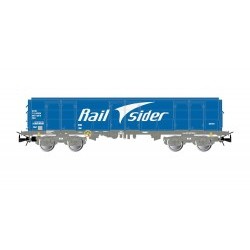 RENFE, 4-axle open wagon Ealos, blue "RailSider", loaded with scap - ELEE6540