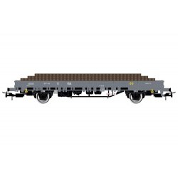 RENFE, brown 2-axle Ks wagon, loaded with ballast - ELEE6543