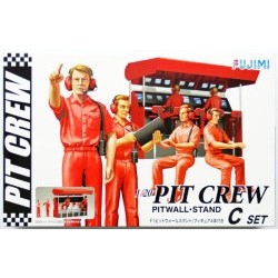 KIT 1/20 Pit Crew C Pit Wall Stand - FUJ11332
