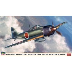 1/48 MITSUBISHI A6M5a ZERO FIGHTER TYPE 52 KOH "FIGHTER BOMBER" - HAS07304