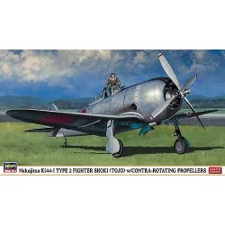1/48 NAKAJIMA KI44-I TYPE 2 FIGHTER SHOKI (TOJO) w/CONTRA-ROTATING PROPELLERS - HAS07331
