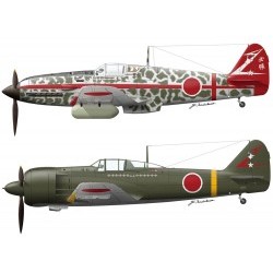 1/48 Kawasaki Ki61-1 & Ki100-1 & Metal Figure Limited Edition - HAS07454