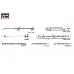 1/72 AIRCRAFT WEAPONS: VIII (U.S. AIR/AIR MISSILES & JAMMING PODS) - HASX72-13