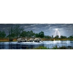 PUZZLE PANORAMA 2.000 PEZZI Herd of Elephants - HEY29508