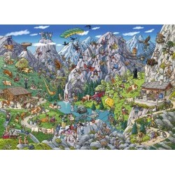 Puzzle Triangular 1000 pieces Alpine Fun, Tanck - HEY29680