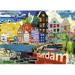 Puzzle 1000 pieces I love Amsterdam! - HEY29683