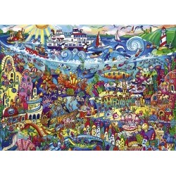 PUZZLE TRIANGOLARI 1.000 PEZZI Magic Sea, Berman - HEY29839