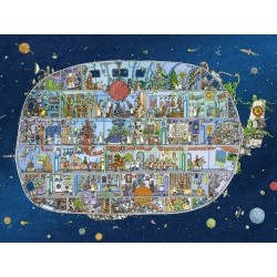PUZZLE TRIANGOLARI 1.500 PEZZI Spaceship, Adolfsson - HEY29841