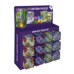 PUZZLE DISPLAY 150 PEZZI TRIANGOLARI 12 PEZZI Cartoon Triang Pz., 24 pzl displ. - HEY70169