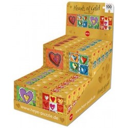 PUZZLE HEARTS OF GOLD ASSORTMENTS 100 PEZZI Hearts of Gold - HEY70858