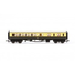 GWR, Collett 'Bow Ended' Corridor Brake Third (L/H), 4942 - Era 3 - HORR4681A