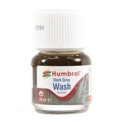 28ml Enamel Wash - Dark Grey - HUMAV0204