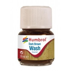 28ml Enamel Wash - Dark Brown - HUMAV0205