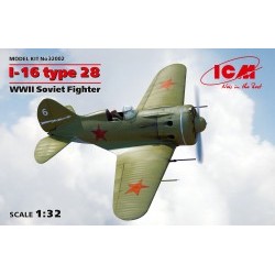 1/32 I-16 type 28, WWII Soviet Fighter - ICM32002