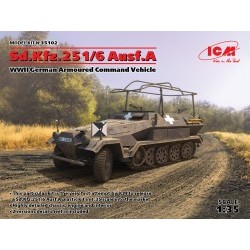 1/35 Sd.Kfz.251/6 Ausf.A, WWII German Armoured Command Vehicle - ICM35102