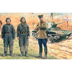 1/35 Soviet Tank Crew (1939-1942)  (3 figures - 1 officer, 2 tankmen) - ICM35181