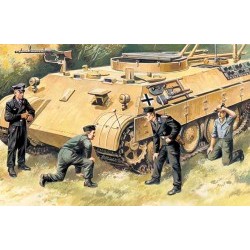 1/35 German Tank Crew (1943-1945) (4 figures - 1 officer, 1 unterofficer, 2 soldiers) - ICM35211