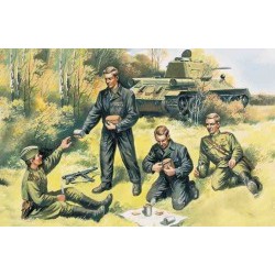 1/35 Soviet Tank Crew (1943-1945) (4 figures - 2 officers, 2 tankmen) - ICM35351