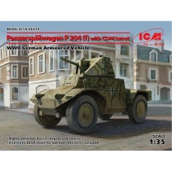 1/35 Panzerspahwagen P 204 (f) with CDM turret, WWII German Armoured Vehicle - ICM35377