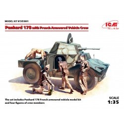 1/35 Panhard 178 with French Armoured Vehicle Crew - ICM35381