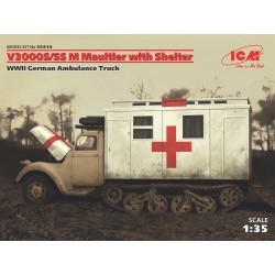 1/35 V3000S/SS M Maultier with Shelter, WWII German Truck - ICM35414