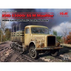 1/35 KHD S3000/SS M Maultier, WWII German Semi-Tracked Truck - ICM35453