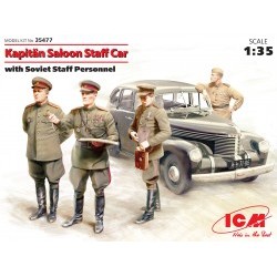 1/35 Kapitan Saloon Staff Car with Soviet Staff Personnel - ICM35477