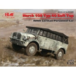 1/35 Horch 108 Typ 40 Soft Top, WWII German Personnel Car (100% new molds) - ICM35506