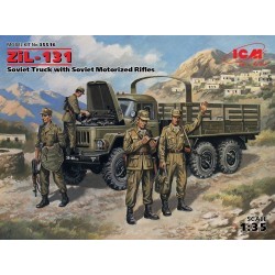 1/35 ZiL-131, Soviet Truck with Soviet Motorized Rifles - ICM35516