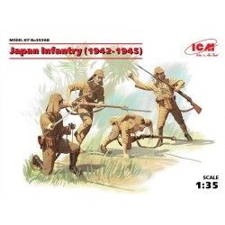 1/35 Japan Infantry (1942-1945) (4 figures) (100% new molds) - ICM35568