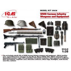 1/35 WWII German Infantry Weapons & Equipment (100% new molds) - ICM35638