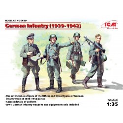 1/35 German Infantry (1939-1941) (4 figures) (100% new molds) - ICM35639