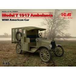 1/35 Model T 1917 Ambulance, WWI American Car (100% new molds) - ICM35661