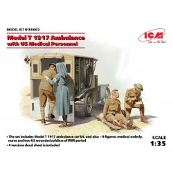 1/35 Model T 1917 Ambulance with US Medical Personnel - ICM35662