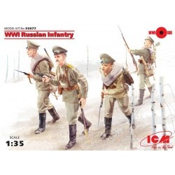 1/35 WWI Russian Infantry, (4 figures) - ICM35677