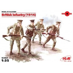 1/35 British Infantry (1914), (4 figures) - ICM35684