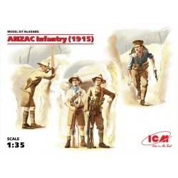 1/35 ANZAC Infantry (1915) (4 figures) - ICM35685
